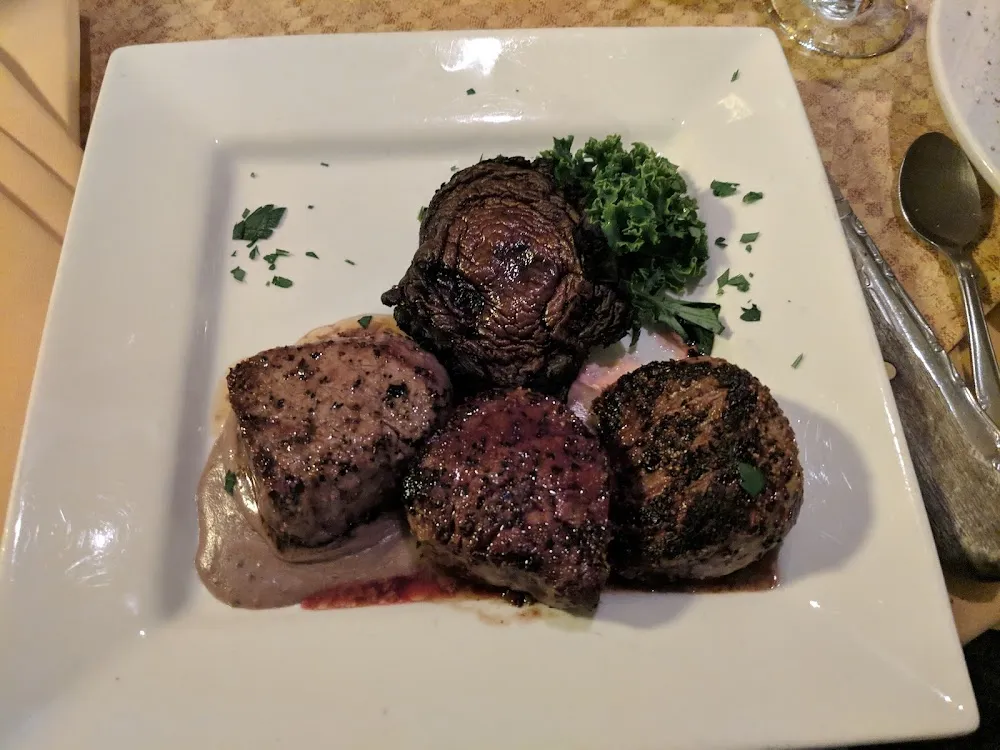Black Angus Filet Mignon a La Portabella with Natural Au Jus